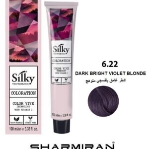 SILKY PERMANENT NO6.22 HAIR DYE DARK BRIGHT VIOLET BLONDE TUBE 100 ML