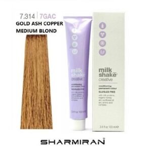 MILK SHAKE CREATIVE HAIR DYE NO7.314 7GAC GOLDEN ASH COPPER MEDIUM BLOND 100 ML