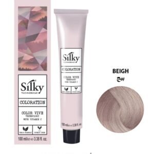 SILKY PERMANENT HAIR DYE COLOR BEIGE TUBE 100 ML