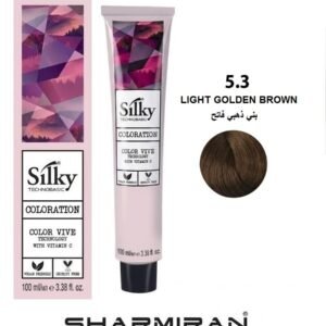 SILKY PERMANENT NO5.3 HAIR DYE LIGHT GOLDEN BROWN TUBE 100 ML