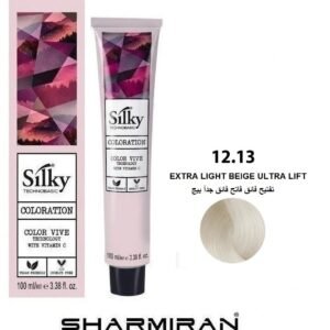 SILKY PERMANENT NO 12.13 HAIR DYE EXTRA LIGHT BEIGE ULTRA LIFT TUBE 100 ML