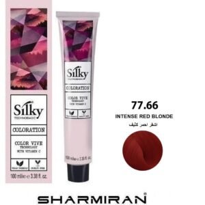 SILKY PERMANENT NO 77.66 HAIR DYE INTENSE RED BLONDE TUBE 100 ML