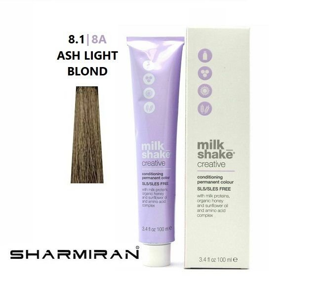 MILK SHAKE CREATIVE HAIR DYE NO8.1 8A ASH LIGHT BLOND 100 ML