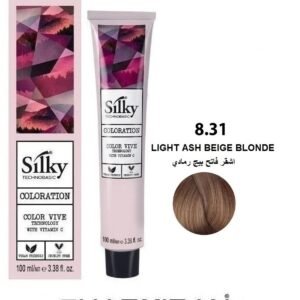 SILKY PERMANENT NO8.31 HAIR DYE LIGHT GOLDEN BEIGE BLONDE TUBE 100 ML