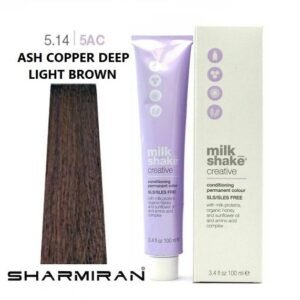 MILK SHAKE CREATIVE HAIR DYE NO5.14 5AC ASH COPPER DEEP LIGHT BROWN 100 ML