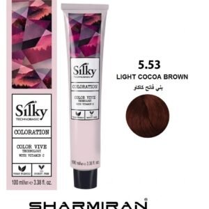 SILKY PERMANENT NO5.53 HAIR DYE LIGHT COCOA BROWN TUBE 100 ML