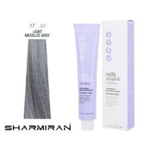 MILK SHAKE CREATIVE HAIR DYE RINSE .17 .AV LIGHT METALLIC GREY GREY VIOLET 100 ML