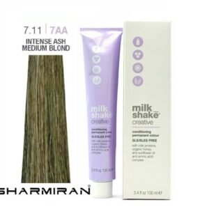 MILK SHAKE CREATIVE HAIR DYE NO7.11 7AA INTENSE ASH MEDIUM BLOND 100 ML