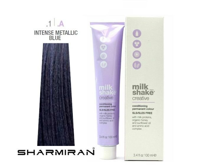 MILK SHAKE CREATIVE HAIR DYE RINSE .1 .A INTENSE METALLIC BLUE 100 ML