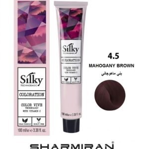 SILKY PERMANENT NO4.5 HAIR DYE MAHOGANY BROWN TUBE 100 ML