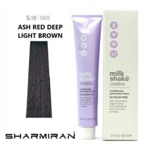 MILK SHAKE CREATIVE HAIR DYE NO5.16 5AR ASH RED DEEP LIGHT BROWN 100 ML