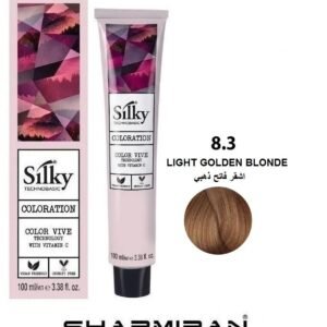 SILKY PERMANENT NO8.3 HAIR DYE LIGHT GOLDEN BLONDE TUBE 100 ML