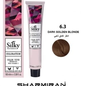SILKY PERMANENT NO6.3 HAIR DYE DARK GOLDEN BLONDE TUBE 100 ML