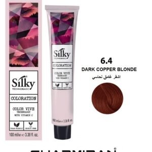 SILKY PERMANENT NO6.4 HAIR DYE DARK COPPER BLONDE TUBE 100 ML