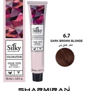SILKY PERMANENT NO6.7 HAIR DYE DARK BROWN BLONDE TUBE 100 ML