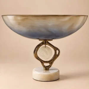Elora Blue, Medium, Brass Ring